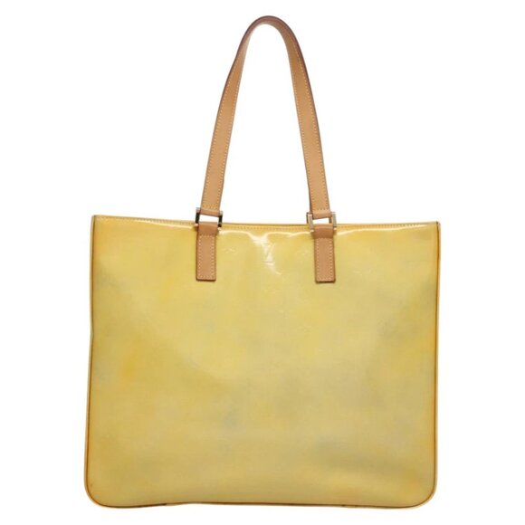 LOUIS VUITTON Monogram Vernis Columbus Tote Bag Gris - Picture 2 of 16